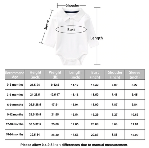 Pureborn Newborn Baby Bodysuit Solid Basic Baby Onesies Long Sleeve Bodysuit Collared Organic Cotton Baptism Onesies