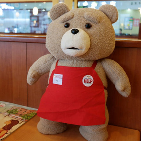 8 styles Movie Teddy Bear Ted 2 Plush Toys In Apron Soft Stuffed Animals Plush 45cm A birthday present for a good friend