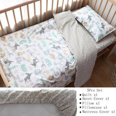 Baby Bedding Set Nordic Cotton Woven Baby Bed Linen For Newborns Kid Crib Bedding For Boy Girl Nersury Offer Custom Make Service