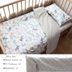 Baby Bedding Set Nordic Cotton Woven Baby Bed Linen For Newborns Kid Crib Bedding For Boy Girl Nersury Offer Custom Make Service