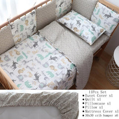 Baby Bedding Set Nordic Cotton Woven Baby Bed Linen For Newborns Kid Crib Bedding For Boy Girl Nersury Offer Custom Make Service