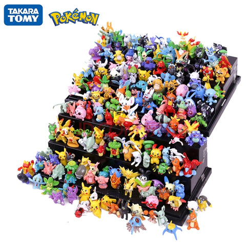 144Pcs Tomy Different Styles Pokemon Figures Model Collection 2-3cm Pokémon Pikachu Anime Figure Toys Dolls Child Birthday Gift