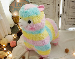 25cm Colorful Alpaca Plush Doll Baby Cute Animal Doll Soft Cotton stuffed doll Home Soft Toys Sleeping Mate Stuffed Plush Toys