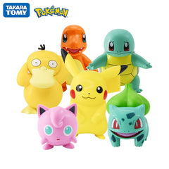 Original Pokemon Pikachu Figures Dolls Cartoon Pokémon Squirtle Charmander Psyduck Purin Anime Model Toys Kids Birthday Gift