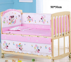 5Pcs/Set Cartoon Animal Baby Crib Bed Bumper For Newborns Infant Bedding Set 100%Cotton Children's Bed Protector Room Dec   ZT25