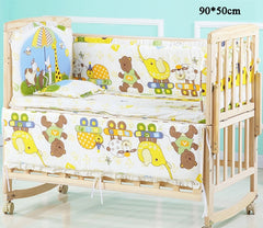 5Pcs/Set Cartoon Animal Baby Crib Bed Bumper For Newborns Infant Bedding Set 100%Cotton Children's Bed Protector Room Dec   ZT25