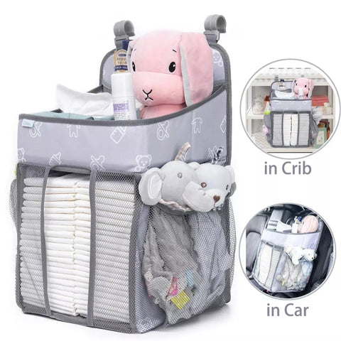 Orzbow Baby Crib Hanging Storage Bag Portable Diaper Organizer Newborn Bedding Set  Foldable Nappy Bags Newborn Diaper Container