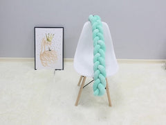 1M/2M/3M/4M Baby Bumper Crib Cot Protector Infant Bebe Bedding Set for Baby Boy Girl Braid Knot Pillow Cushion Room Decor