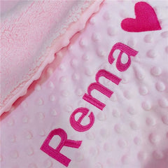 Name Personalised Newborn Baby Blanket Swaddling Baby Bedding Set Swaddle Soft Fleece Toddler Crib Bed Stroller Blanket