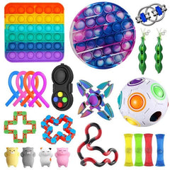 Fidget Toys Anti Stress Toy Set  Strings Marble Relief Gift for Adults Girl Children Sensory Stress Relief  Antistress Toys