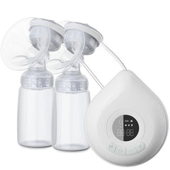 Real Bubee Rechargeable Double Electric Breast Pump BPA Free 3 Mode Intelligent BreastPump Automatic Massage with High Suction